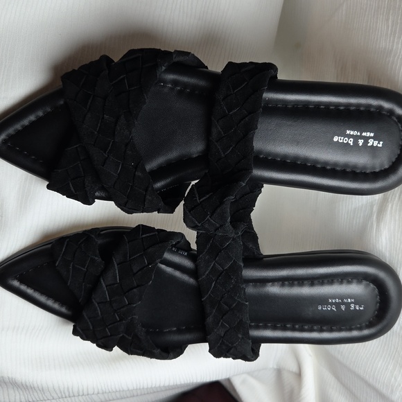 rag & bone Black Suede Women's Slip-On Shoes Sz 40 (New Ntag). - Picture 2 of 7